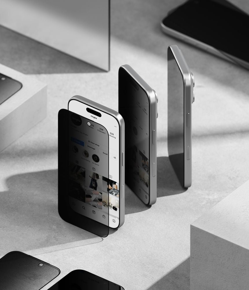 Ringke Easy Slide Privacy grūdinta stiklo apsauga – 2 dalių pakuotė iPhone 18 Pro Max -- iPhone 18 Pro Max