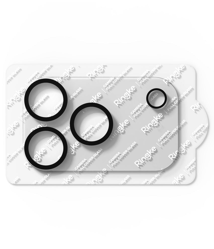 Ringke Camera Full Cover 2 vnt. grūdintas stiklas Apple iPhone 18 Pro Max – juodas -- iPhone 18 Pro Max
