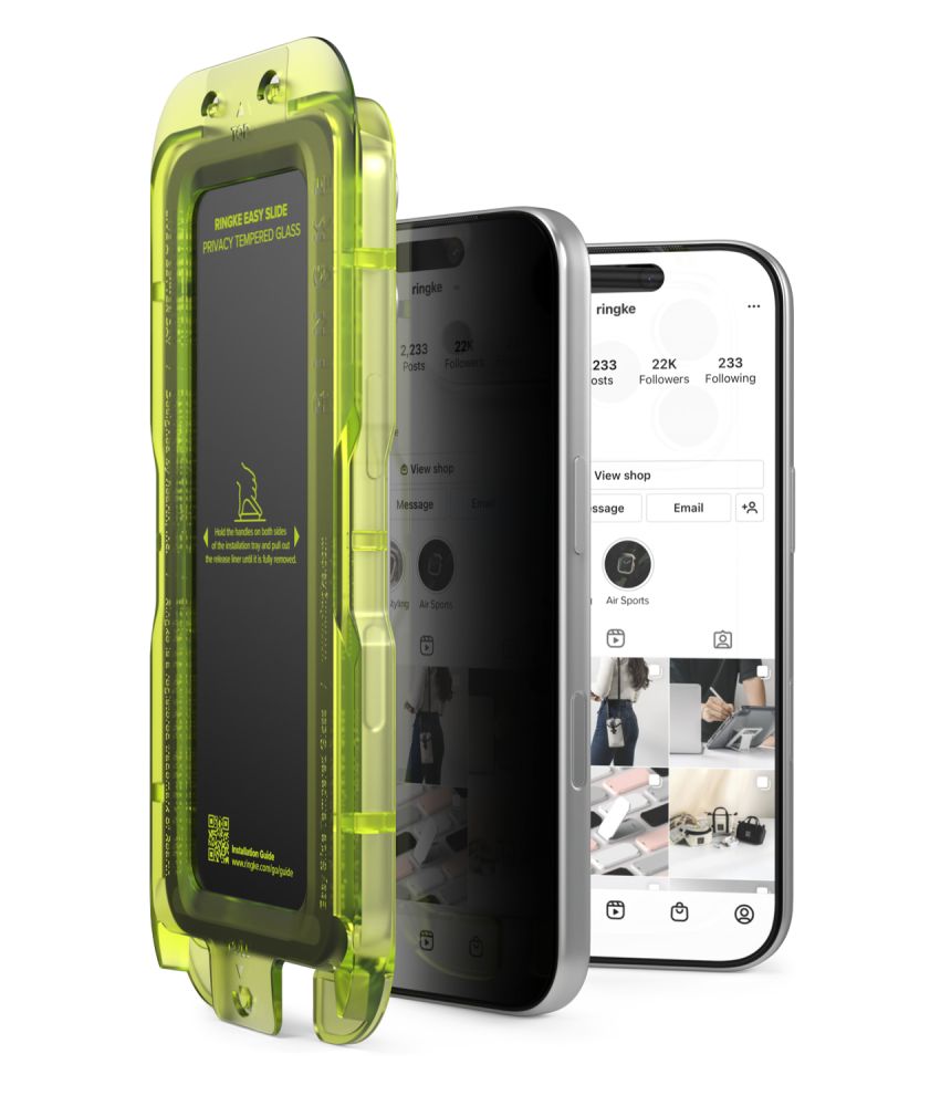 Ringke Easy Slide Privacy 2 vnt. grūdintas stiklas Apple iPhone 18 Pro Max -- iPhone 18 Pro Max