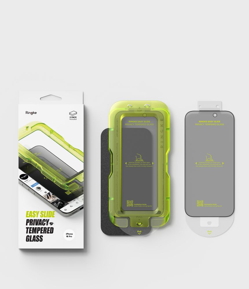 Ringke Easy Slide Privacy 2 vnt. grūdintas stiklas Apple iPhone 18 Pro Max -- iPhone 18 Pro Max