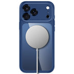 Tech-Protect MagPeak MagSafe CC dėklas iPhone 18 Pro / 17 Pro - skaidri tamsiai mėlyna -- iPhone 18 Pro / iPhone 17 Pro