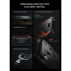 Supcase UB Grip Mag MagSafe dėklas iPhone 18 Pro / 17 Pro - juoda -- iPhone 18 Pro / iPhone 17 Pro