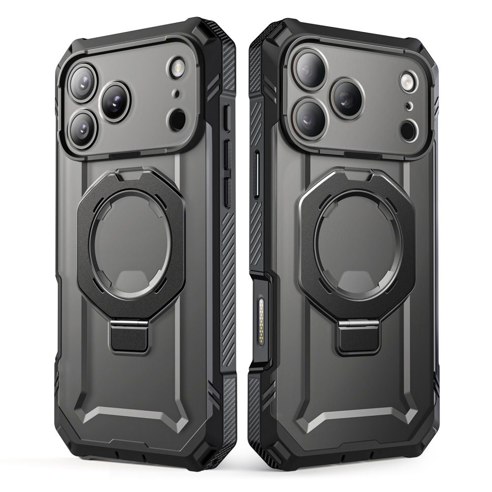 Supcase Grip Pro Mag MagSafe dėklas iPhone 18 Pro / 17 Pro - Juodas -- iPhone 18 Pro / iPhone 17 Pro