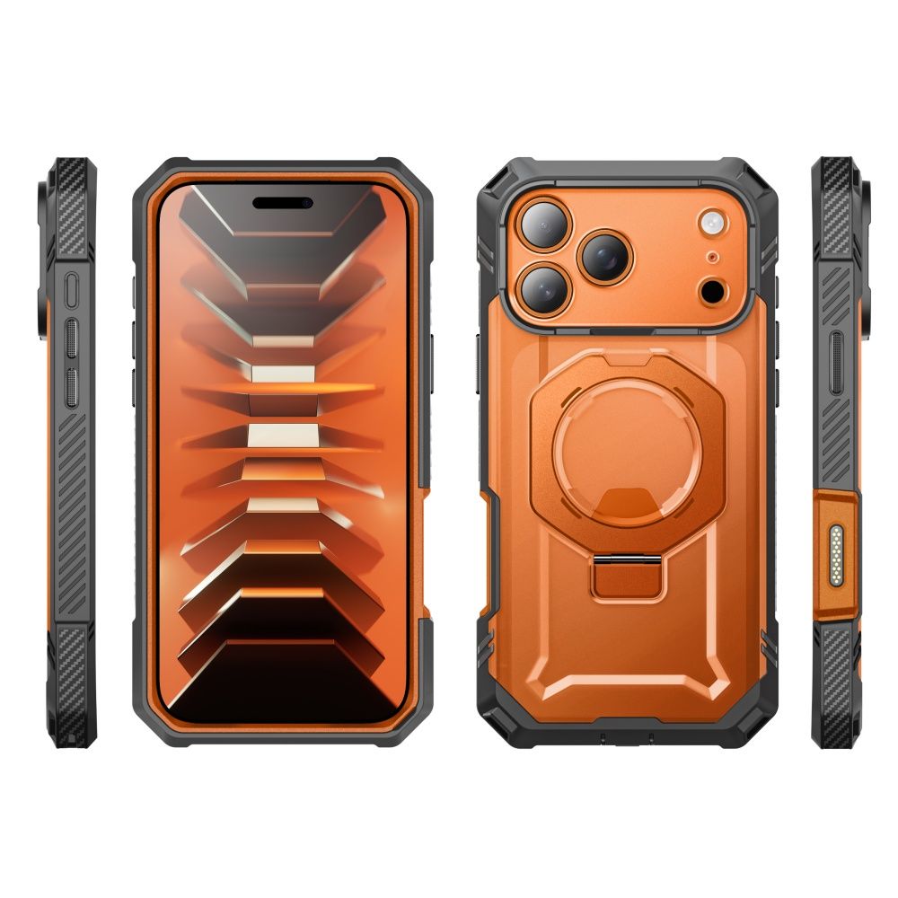 Supcase Grip Pro Mag MagSafe dėklas iPhone 18 Pro / 17 Pro - Oranžinė -- iPhone 18 Pro / iPhone 17 Pro
