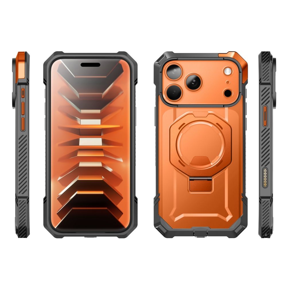 Supcase UB Grip Mag MagSafe dėklas iPhone 18 Pro Max / 17 Pro Max - Oranžinė -- iPhone 18 Pro Max / iPhone 17 Pro Max