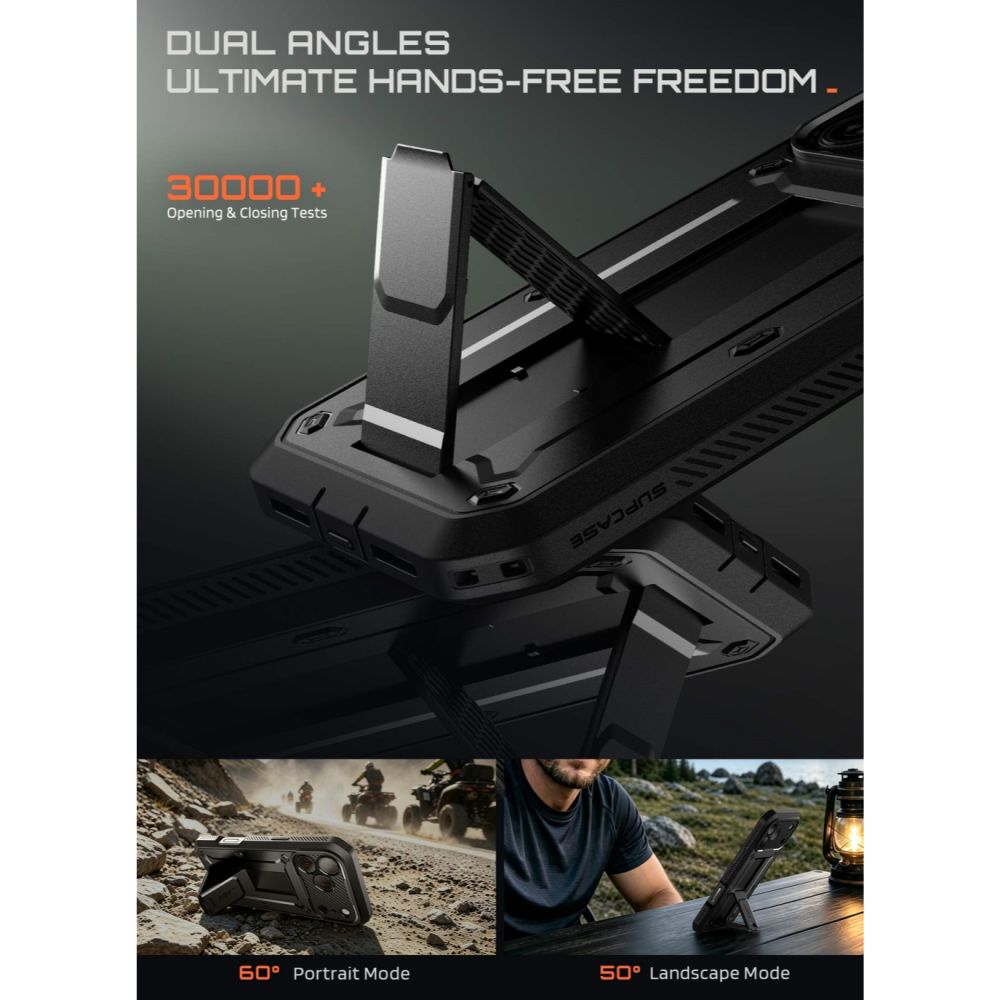 Supcase Unicorn Beetle Pro dėklas iPhone 18 Pro Max / 17 Pro Max - Juoda -- iPhone 18 Pro Max / iPhone 17 Pro Max