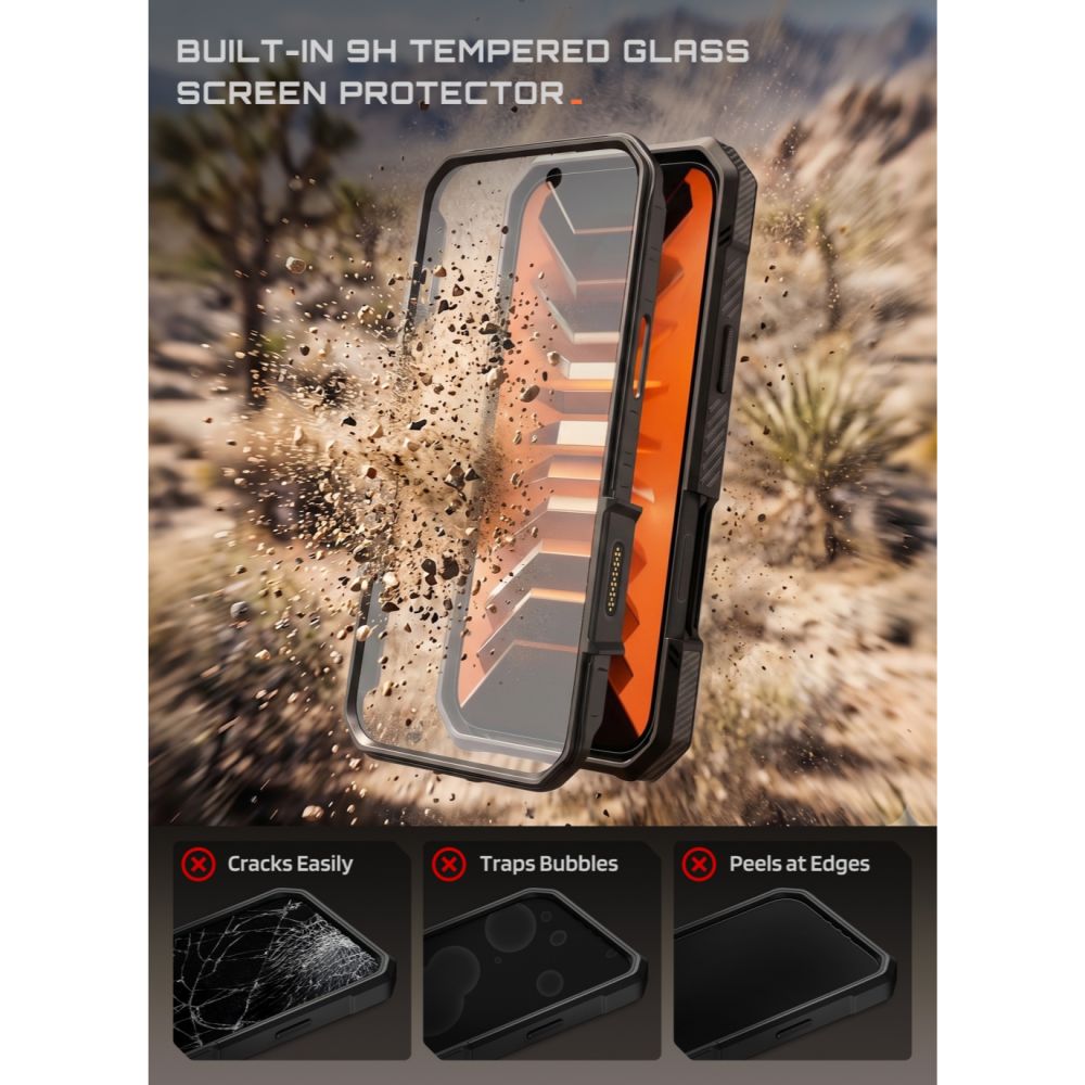Supcase Grip Pro Mag MagSafe dėklas iPhone 18 Pro Max / 17 Pro Max - Juoda -- iPhone 18 Pro Max / iPhone 17 Pro Max
