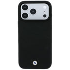 BMW Kevlar Metal Logo MagSafe dėklas skirtas iPhone 18 Pro / 17 Pro - Juoda -- iPhone 18 Pro / iPhone 17 Pro