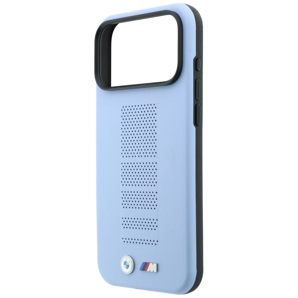 BMW M Blue Perfo Metal Logo MagSafe dėklas skirtas iPhone 18 Pro / 17 Pro - Mėlyna -- iPhone 18 Pro / iPhone 17 Pro
