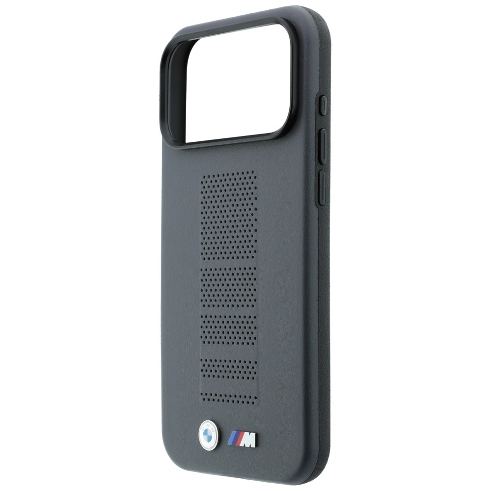 BMW M Blue Perfo Metal Logo MagSafe dėklas skirtas iPhone 18 Pro / 17 Pro - Pilka -- iPhone 18 Pro / iPhone 17 Pro