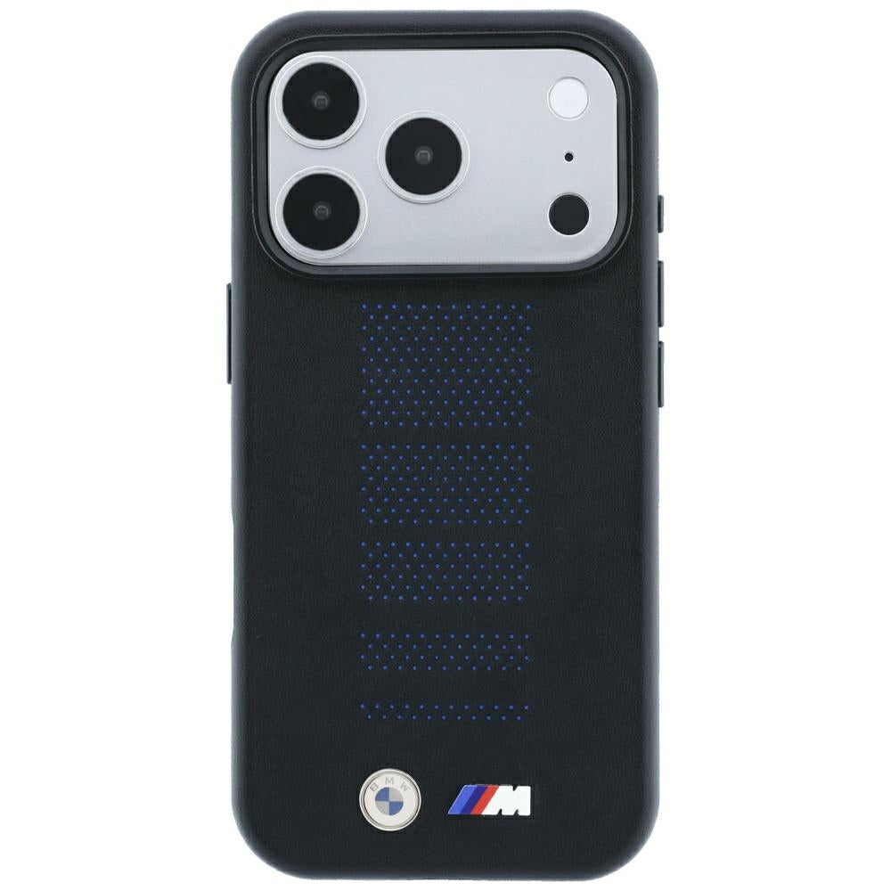BMW M Blue Perfo Metal Logo MagSafe dėklas skirtas iPhone 18 Pro Max / 17 Pro Max - Juoda -- iPhone 18 Pro Max / iPhone...