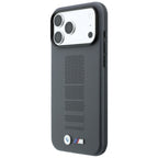 BMW M Blue Perfo Metal Logo MagSafe dėklas skirtas iPhone 18 Pro Max / 17 Pro Max - Pilka -- iPhone 18 Pro Max / iPhone...