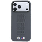 BMW M Blue Perfo Metal Logo MagSafe dėklas skirtas iPhone 18 Pro Max / 17 Pro Max - Pilka -- iPhone 18 Pro Max / iPhone...