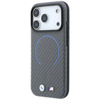 BMW M Carbon Printed Ring MagSafe dėklas skirtas iPhone 18 Pro Max / 17 Pro Max - Pilka -- iPhone 18 Pro Max / iPhone 17...