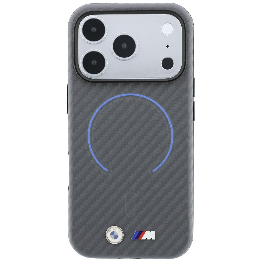 BMW M Carbon Printed Ring MagSafe dėklas skirtas iPhone 18 Pro Max / 17 Pro Max - Pilka -- iPhone 18 Pro Max / iPhone 17...
