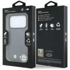 BMW M Carbon Printed Ring MagSafe dėklas skirtas iPhone 18 Pro Max / 17 Pro Max - Pilka -- iPhone 18 Pro Max / iPhone 17...