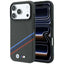 BMW M Quadrille Kevlar Print Tricolor Lines & Metal Logo MagSafe dėklas skirtas iPhone 18 Pro / 17 Pro - Tamsiai pilka --...