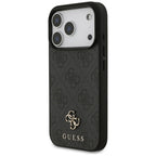Guess 4G Small Classic Logo MagSafe dėklas iPhone 18 Pro / 17 Pro - Juoda -- iPhone 18 Pro / iPhone 17 Pro