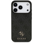 Guess 4G Small Classic Logo MagSafe dėklas iPhone 18 Pro / 17 Pro - Juoda -- iPhone 18 Pro / iPhone 17 Pro
