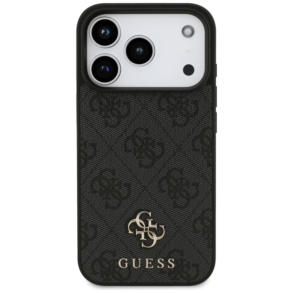 Guess 4G Small Classic Logo MagSafe dėklas iPhone 18 Pro / 17 Pro - Juoda -- iPhone 18 Pro / iPhone 17 Pro
