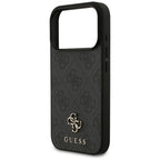 Guess 4G Small Classic Logo MagSafe dėklas iPhone 18 Pro / 17 Pro - Juoda -- iPhone 18 Pro / iPhone 17 Pro