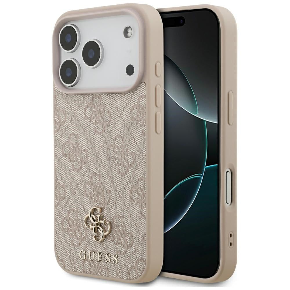 Guess 4G Small Classic Logo MagSafe dėklas iPhone 18 Pro / 17 Pro - Rožinis -- iPhone 18 Pro / iPhone 17 Pro