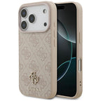 Guess 4G Small Classic Logo MagSafe dėklas iPhone 18 Pro / 17 Pro - Rožinis -- iPhone 18 Pro / iPhone 17 Pro