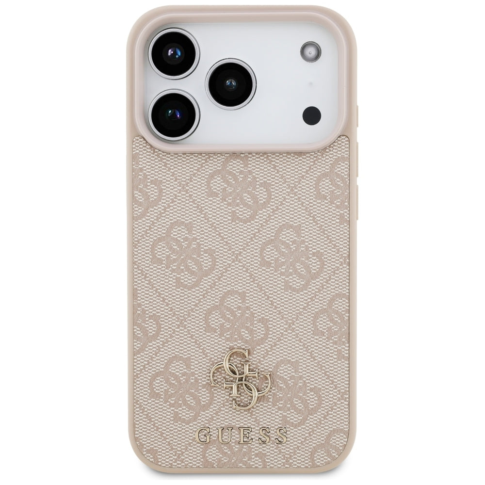 Guess 4G Small Classic Logo MagSafe dėklas iPhone 18 Pro / 17 Pro - Rožinis -- iPhone 18 Pro / iPhone 17 Pro