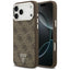 Guess 4G Triangle Logo MagSafe dėklas iPhone 18 Pro Max / 17 Pro Max - Ruda ir Sidabras -- iPhone 18 Pro Max / iPhone 17...