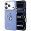 Guess Grained &amp; Big Resin Logo dėklas iPhone 18 Pro / 17 Pro - mėlynas -- iPhone 18 Pro / iPhone 17 Pro
