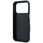 Guess Grained &amp; Big Resin Logo dėklas iPhone 18 Pro Max / 17 Pro Max - Mėlynas -- iPhone 18 Pro Max / iPhone 17 Pro Max