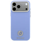 Guess Granuliuota Apvalus Strass Logotipas MagSafe dėklas Apple iPhone 18 Pro Max / 17 Pro Max - Mėlyna -- iPhone 18 Pro...