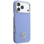 Guess Granuliuota Apvalus Strass Logotipas MagSafe dėklas Apple iPhone 18 Pro Max / 17 Pro Max - Mėlyna -- iPhone 18 Pro...
