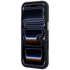 Guess Grained Round Strass Logo MagSafe dėklas iPhone 18 Pro Max / 17 Pro Max - Karmininė spalva -- iPhone 18 Pro Max /...