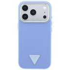Guess Grained Triangle Logo MagSafe dėklas iPhone 18 Pro Max / 17 Pro Max - Mėlyna spalva -- iPhone 18 Pro Max / iPhone...