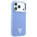 Guess Grained Triangle Logo MagSafe dėklas iPhone 18 Pro Max / 17 Pro Max - Mėlyna spalva -- iPhone 18 Pro Max / iPhone...
