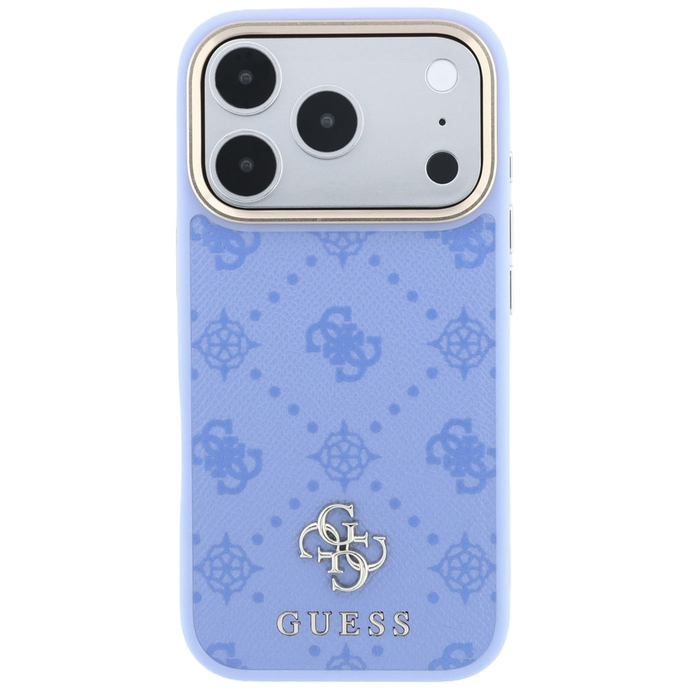 Guess Peony 4G Small Logo MagSafe dėklas iPhone 18 Pro Max / 17 Pro Max - Šviesiai mėlyna spalva -- iPhone 18 Pro Max /...