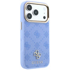 Guess Peony 4G Small Logo MagSafe dėklas iPhone 18 Pro Max / 17 Pro Max - Šviesiai mėlyna spalva -- iPhone 18 Pro Max /...