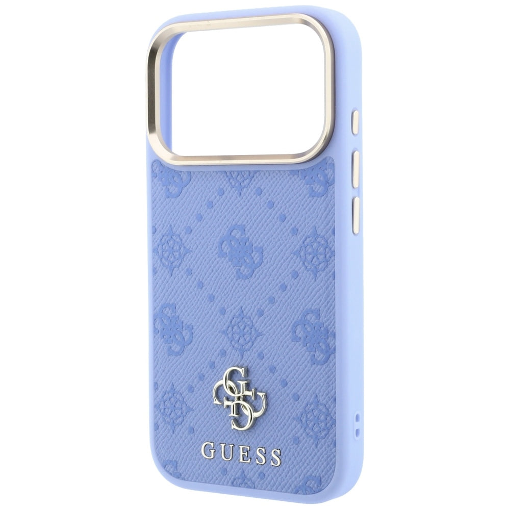 Guess Peony 4G Small Logo MagSafe dėklas iPhone 18 Pro Max / 17 Pro Max - Šviesiai mėlyna spalva -- iPhone 18 Pro Max /...