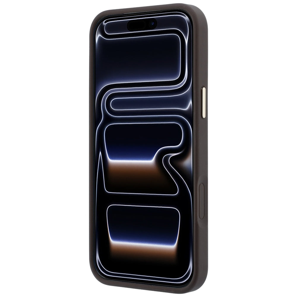 Guess Ring Stand 360 4G Classic Logo MagSafe dėklas iPhone 18 Pro / 17 Pro - Rudai -- iPhone 18 Pro / iPhone 17 Pro