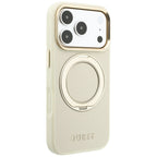 Guess Ring Stand 360 grūdintas Classic Logo MagSafe dėklas iPhone 18 Pro Max / 17 Pro Max - smėlio spalva -- iPhone 18...