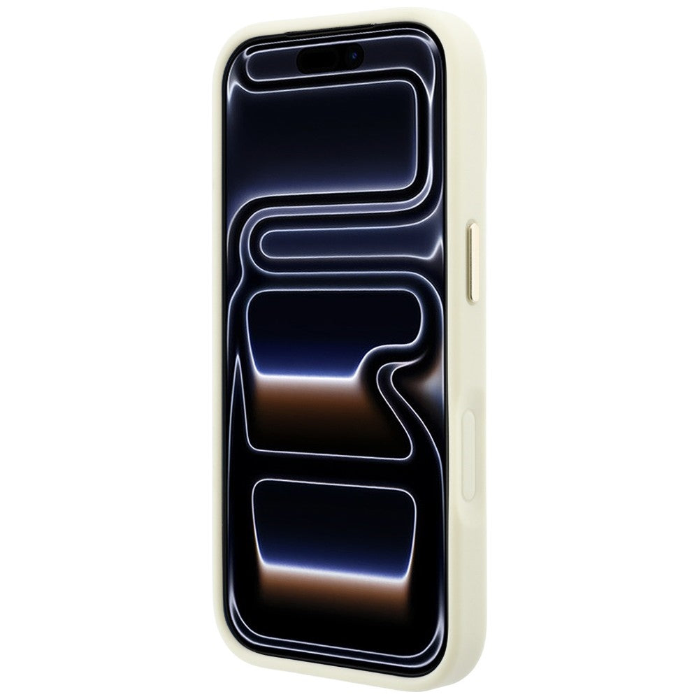 Guess Ring Stand 360 grūdintas Classic Logo MagSafe dėklas iPhone 18 Pro Max / 17 Pro Max - smėlio spalva -- iPhone 18...