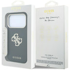 Guess Smooth & Big Strass Logo dėklas iPhone 18 Pro / 17 Pro - Juoda -- iPhone 18 Pro / iPhone 17 Pro