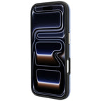 Karl Lagerfeld Grained with Resin Signature Logo MagSafe dėklas iPhone 18 Pro / 17 Pro - Šviesiai mėlyna -- iPhone 18 Pro...