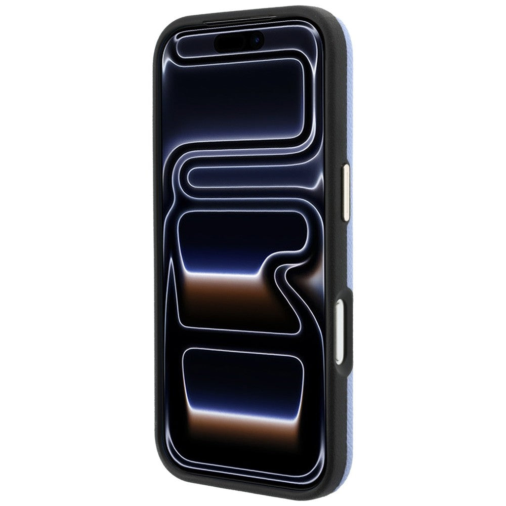 Karl Lagerfeld Grained with Resin Signature Logo MagSafe dėklas iPhone 18 Pro / 17 Pro - Šviesiai mėlyna -- iPhone 18 Pro...