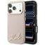 Karl Lagerfeld Grained with Resin Signature Logo MagSafe dėklas iPhone 18 Pro / 17 Pro - Rožinė -- iPhone 18 Pro / iPhone...
