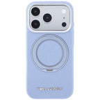 Dėklas Karl Lagerfeld Ring Stand 360 Saffiano Classic Logo MagSafe, skirtas iPhone 18 Pro / 17 Pro - šviesiai mėlynas --...