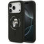 Karl Lagerfeld Silicone Karl&Choupette Ring MagSafe dėklas iPhone 18 Pro Max / iPhone 17 Pro Max - juodas -- iPhone 18...