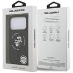 Karl Lagerfeld Silicone Karl&Choupette Ring MagSafe dėklas iPhone 18 Pro Max / iPhone 17 Pro Max - juodas -- iPhone 18...