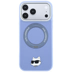 Dėklas Karl Lagerfeld su 360 žiediniu stovu ir Choupette galvos smeigtuku MagSafe, skirtas iPhone 18 Pro / 17 Pro -...